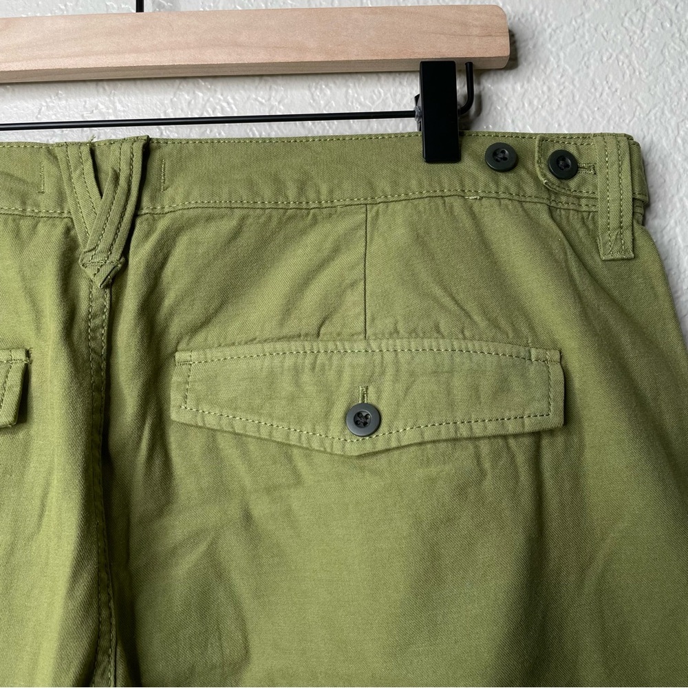 Madewell Garment-Dyed Low-Slung Straight Cargo Pants Classic Olive Green NWT - Picture 9 of 9